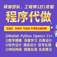 Matlab代编程序python深度机器学习神经网络图像处理通信彷真算法