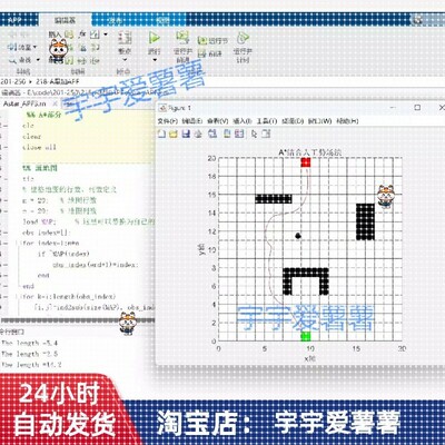 改进的A星+改进的人工势场(A*-APF混合matlab算法路径规划代码