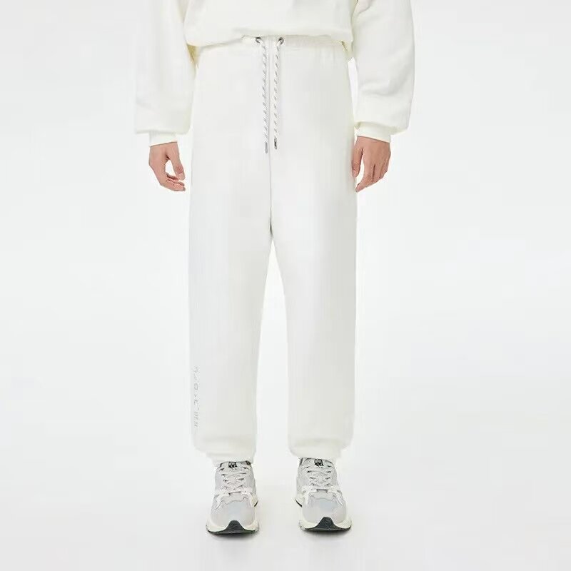 李宁春季时尚系列裤子宽松舒适简约休闲束脚运动长裤男款AKLT223