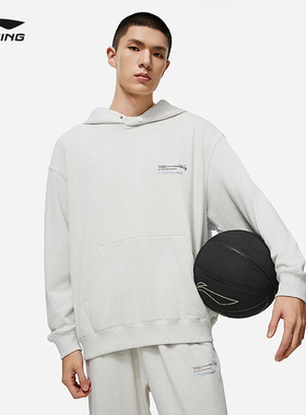 李宁卫衣男士韦德2024新款套头衫长袖连帽上衣秋冬针织 AWDU013