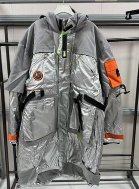 李宁羽绒服冬季男女同款LNG电竞系列保暖潮流中长款羽绒服FMAD020