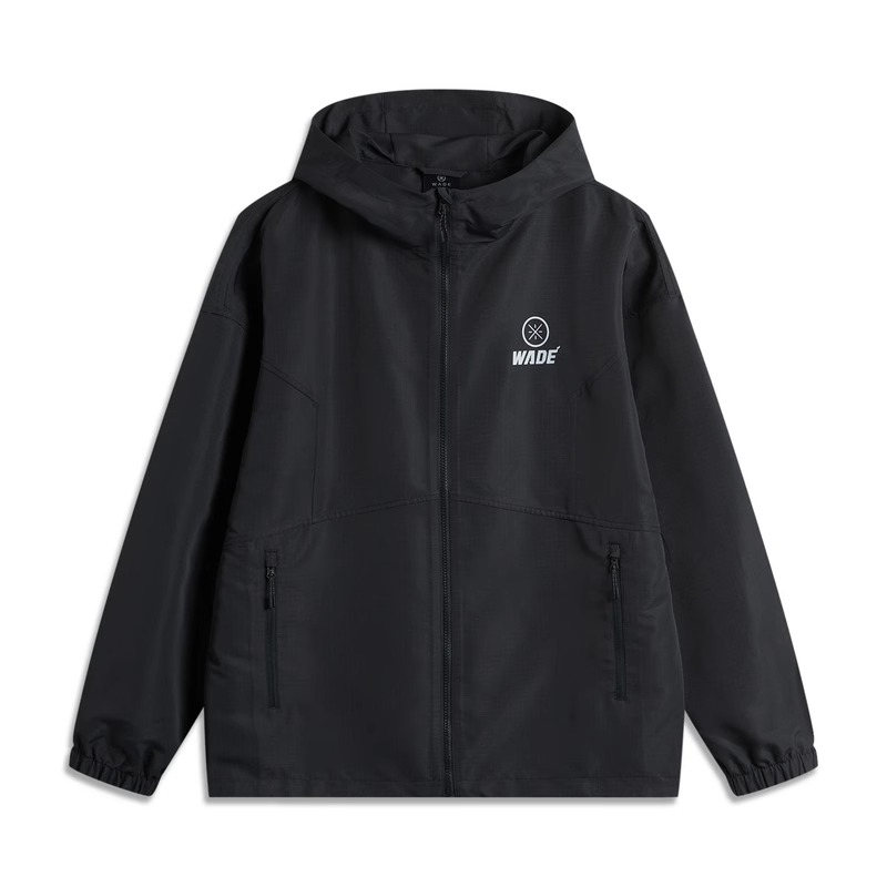 李宁外套男子2024秋季新款时尚潮流百搭连帽开衫运动风衣 AFDU977