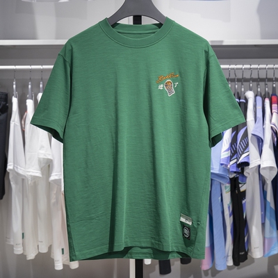 李宁T恤2024秋季新款反伍BADFIVE男子宽松纯棉短袖文化衫AHSU577