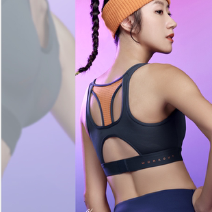 李宁背心女子健身系列运动文胸中度支撑舒适训练骑行内衣AUBS066