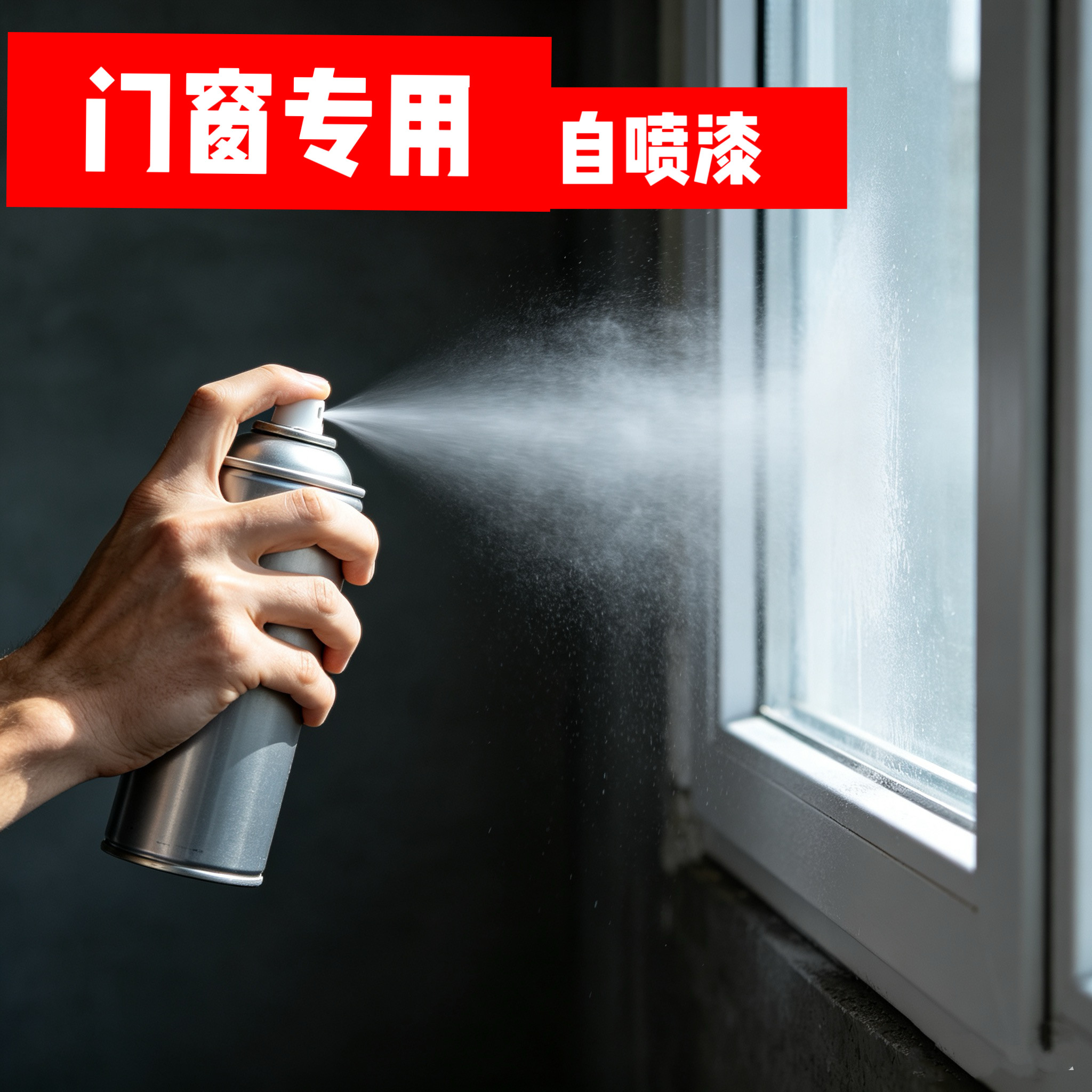 门窗专用自喷漆铝合金银色手喷漆棕色灰色防锈防腐手摇喷漆氟碳漆