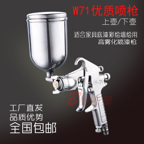 包邮台湾w71喷漆枪雾化宝丽