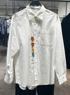 2026春季新款WLJZWFJTUR男装时尚潮牌休闲百搭印花 衬衫UUV250016