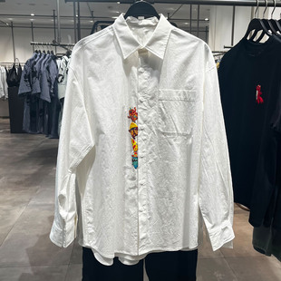 2026春季新款WLJZWFJTUR男装时尚潮牌休闲百搭印花 衬衫UUV250016