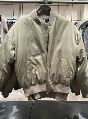 潮牌WLJZWFJT UR男装冬季新款休闲百搭厚款宽松棉服外套UMF130040