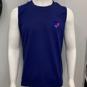 背心 速干面料不沾身 蓝色汗衫 衫 透气 无袖 际华3543无袖