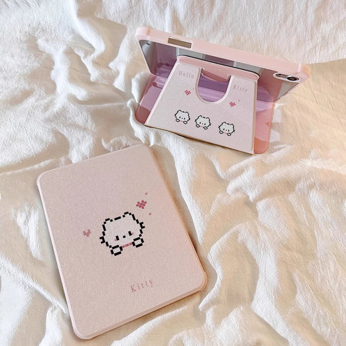 马赛克猫咪适用oppopad3平板壳13.2寸pad4pro旋转360保护套oppo一加padpro亚克力oppopadair5新款12.1硬防弯