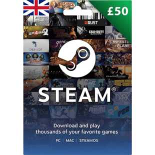 steam 1号英国钱包充值卡50英镑