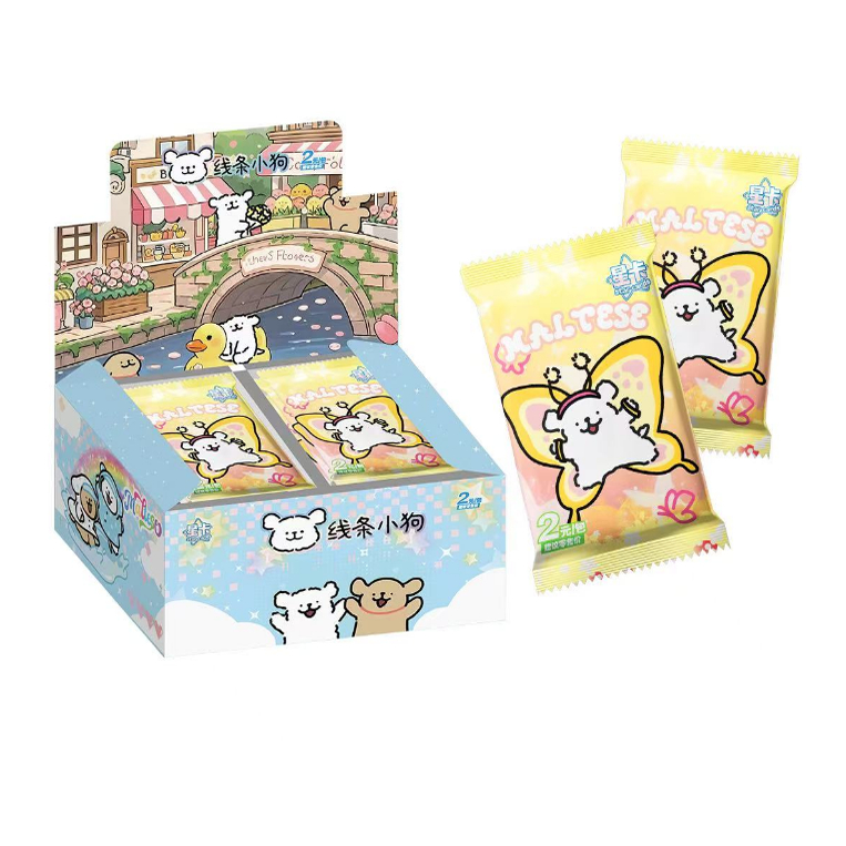 星卡线条小狗2元包卡牌盲盒