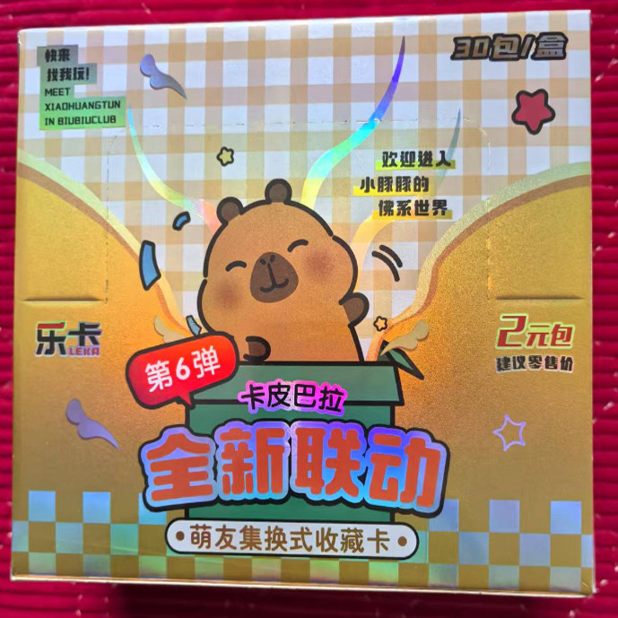 乐卡 卡皮巴拉第六弹豪华版加厚款卡片可爱卡通动漫周边收藏卡牌