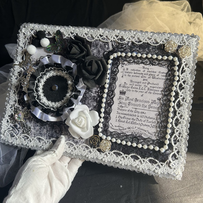 扎痛包diy材料全套送扎板黑白黑色系小食量成品套装diy痛包材料