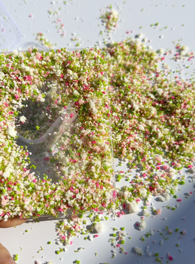 粉绿色混合花草粉树粉diy微观造景装饰艺术手帐尼泊尔手工本花粉