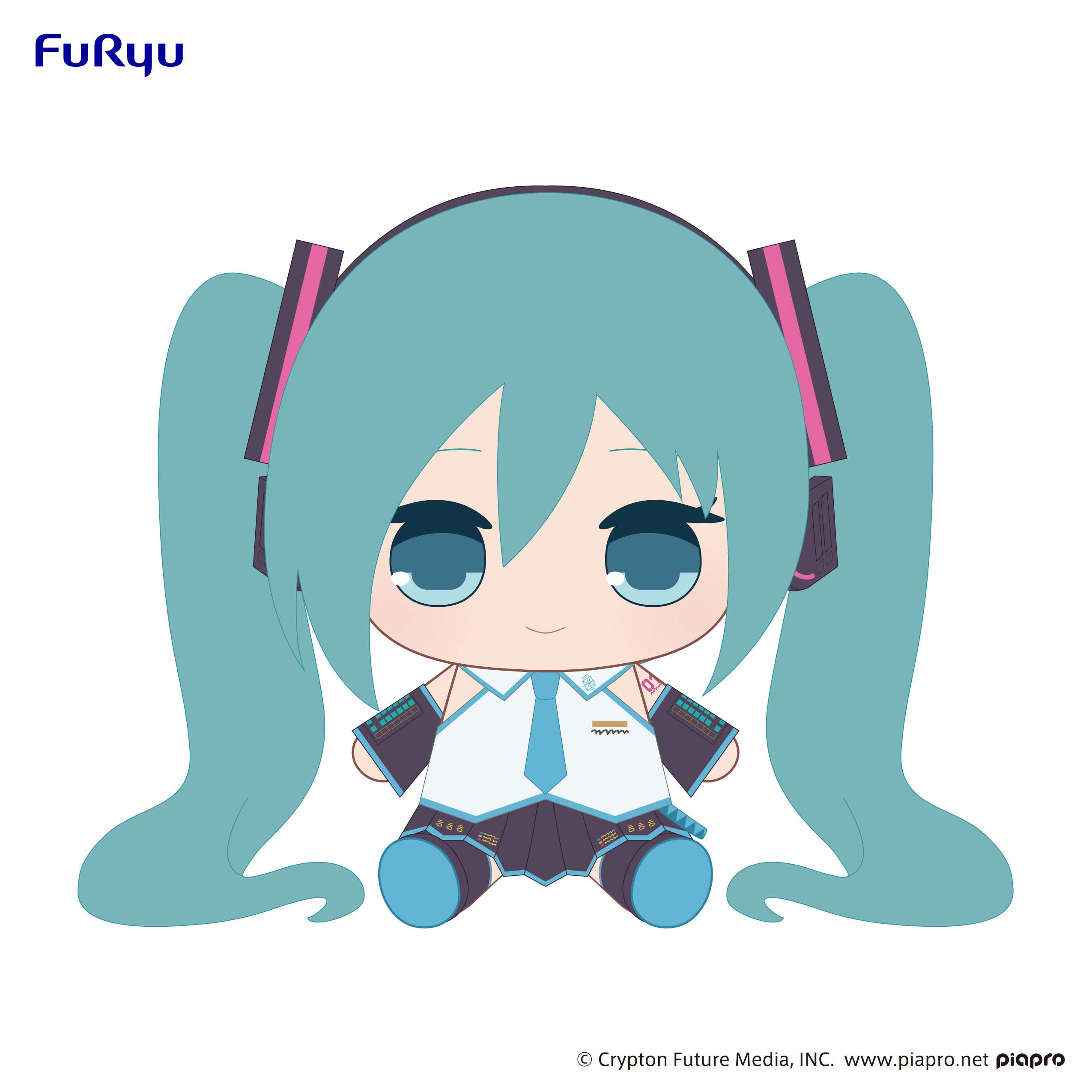 日本正版 furyu 毛绒 初音未来 miku  兔女郎 坐姿 现货