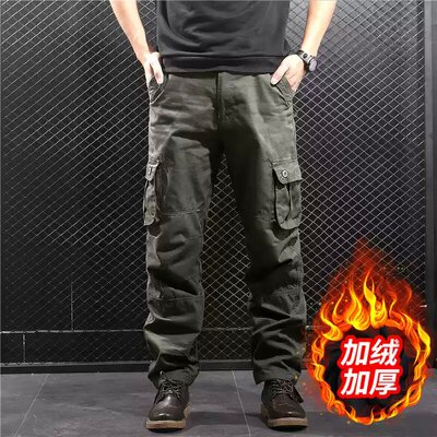 秋冬季纯棉保暖休闲裤工装休闲裤