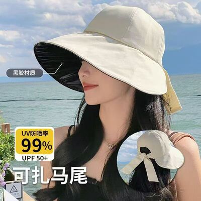 夏季女士防紫外线遮脸防晒帽