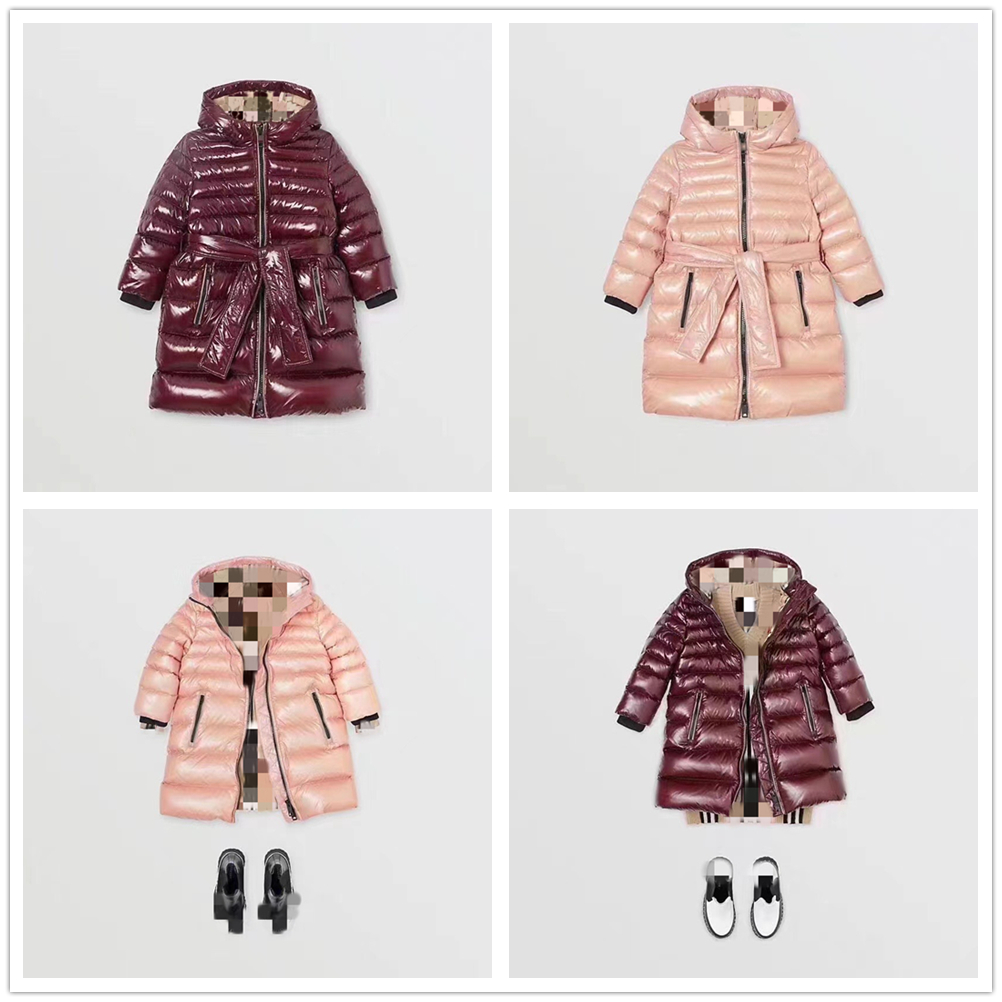 折扣清 B家100%白鸭绒女童羽绒服 原