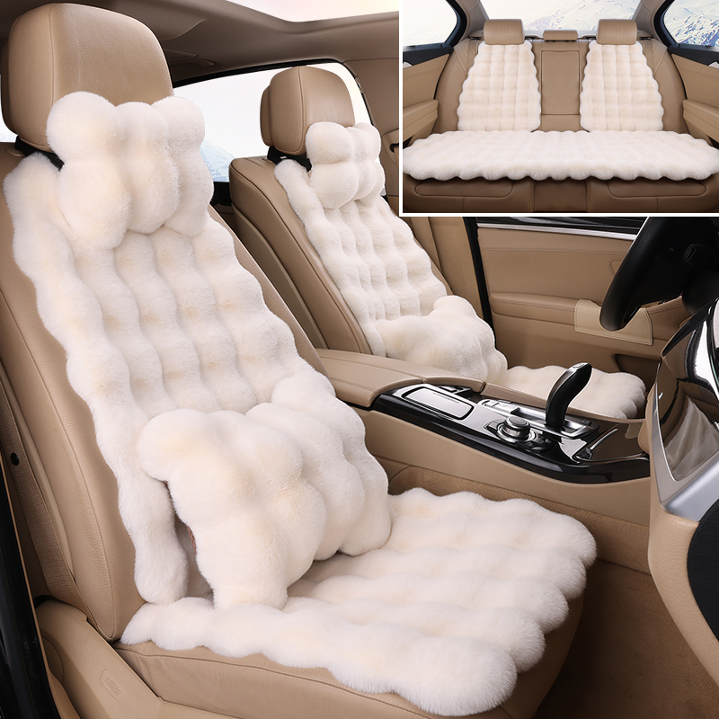 冬季汽车坐垫加厚泡泡毛绒