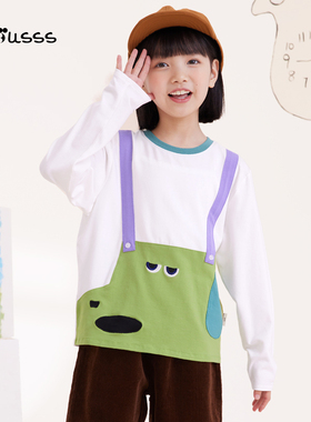 Viciusss丸社女童T恤2025新款儿童春秋款洋气上衣女孩长袖打底衫