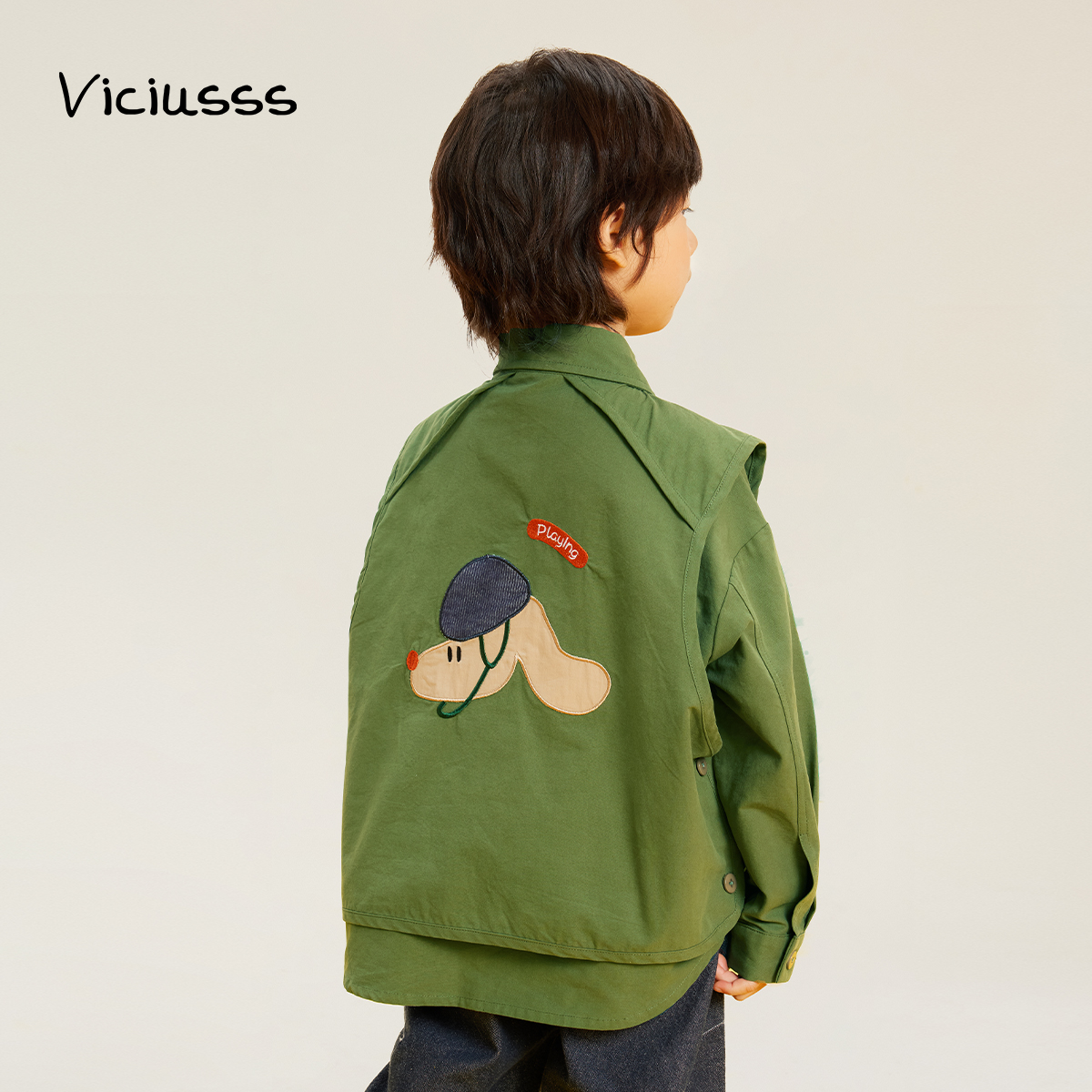 viciusss丸社男童外套帅气纯棉