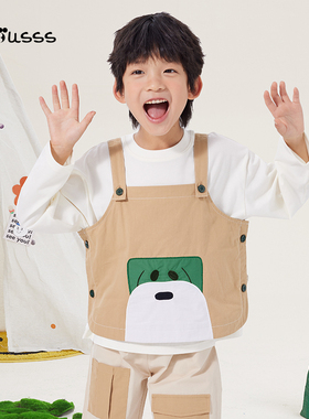 Viciusss男女童可爱马甲春季新款儿童个性可爱洋气时尚背心