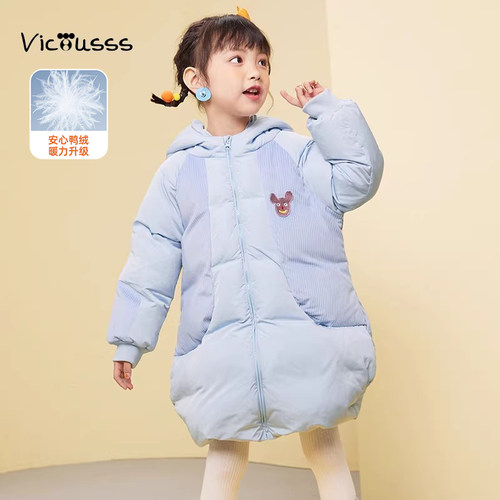 viciusss女童加厚羽绒服新款冬装
