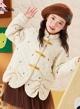 【清仓特卖359元2件】女童夹棉轻薄棉服新款秋冬儿童保暖外套棉衣