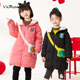 viciusss女童棉服2025新款 洋气可爱连帽仿羊羔毛拼接棉衣外套 冬季