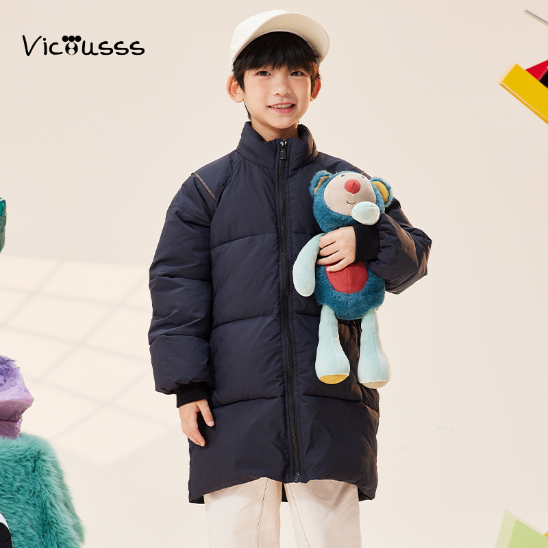 viciusss丸社男童棉衣中长款棉服