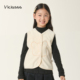 Viciusss女童摇粒绒马甲背心2025新款 儿童加绒坎肩男孩外穿 秋冬季