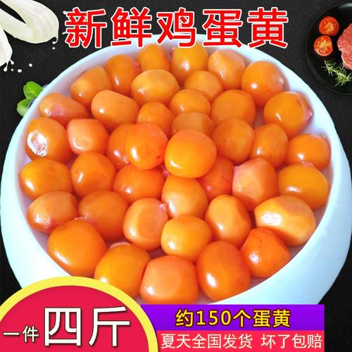 4斤装新鲜冷冻鸡蛋黄狗狗猫卵磷脂营养美毛蛋黄粉碎宠物狗零食粮