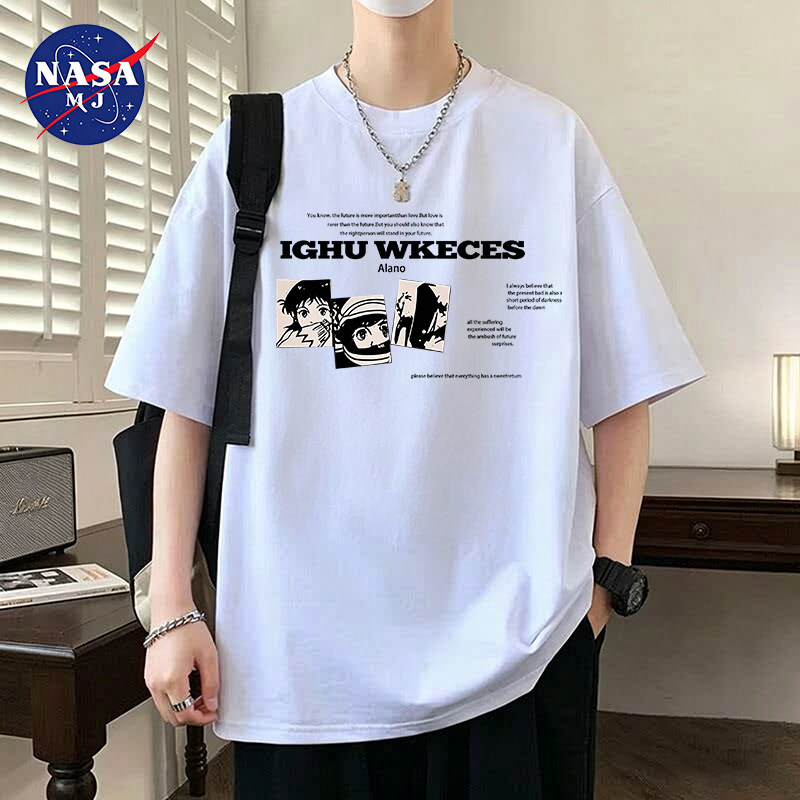 NASA联名重磅纯棉宽松短袖T恤潮