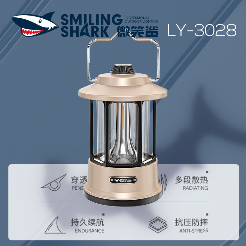 LED复古马灯双光源无极调光户外精致露营天幕挂灯手提营地帐篷灯
