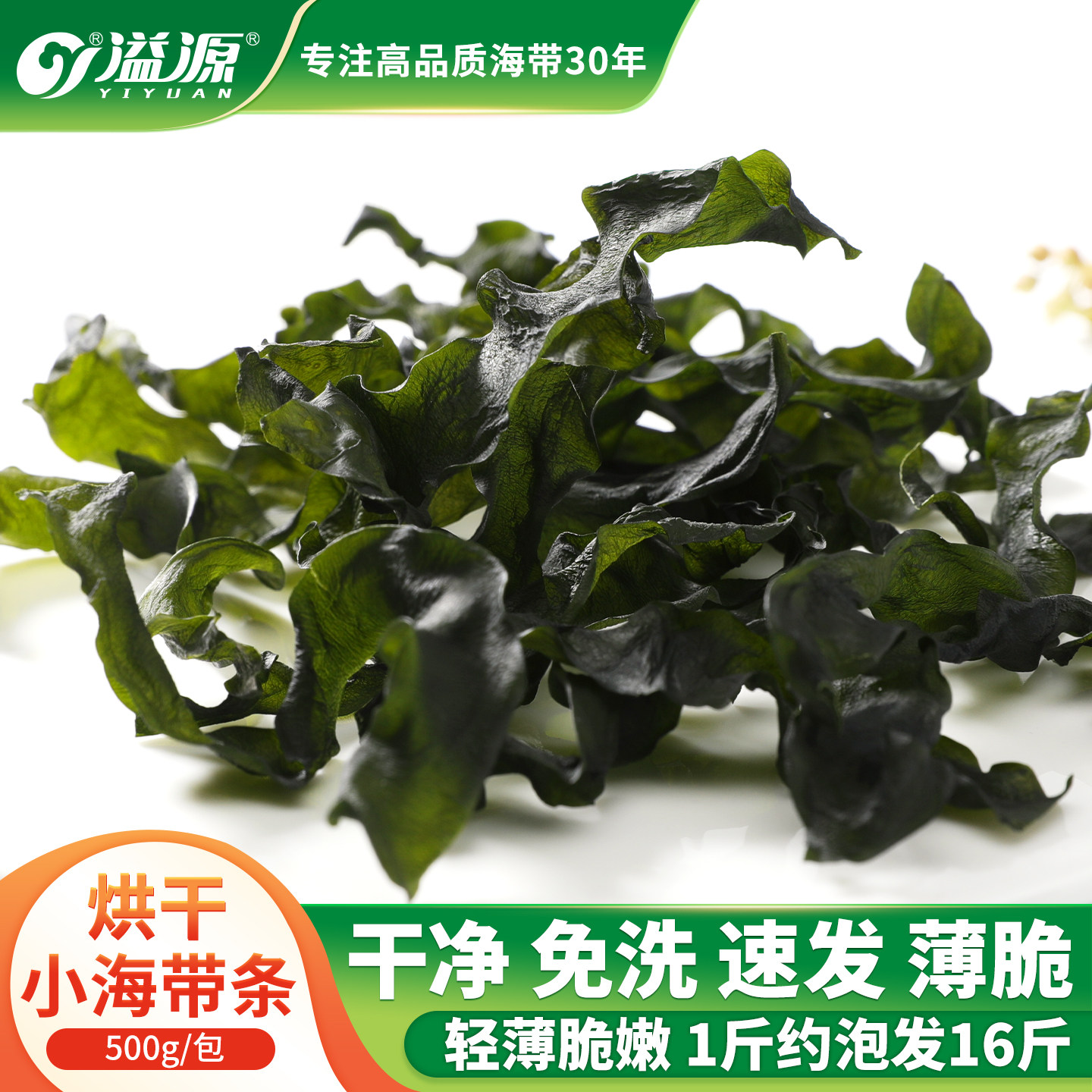 溢源烘干小海带条新鲜火锅凉拌