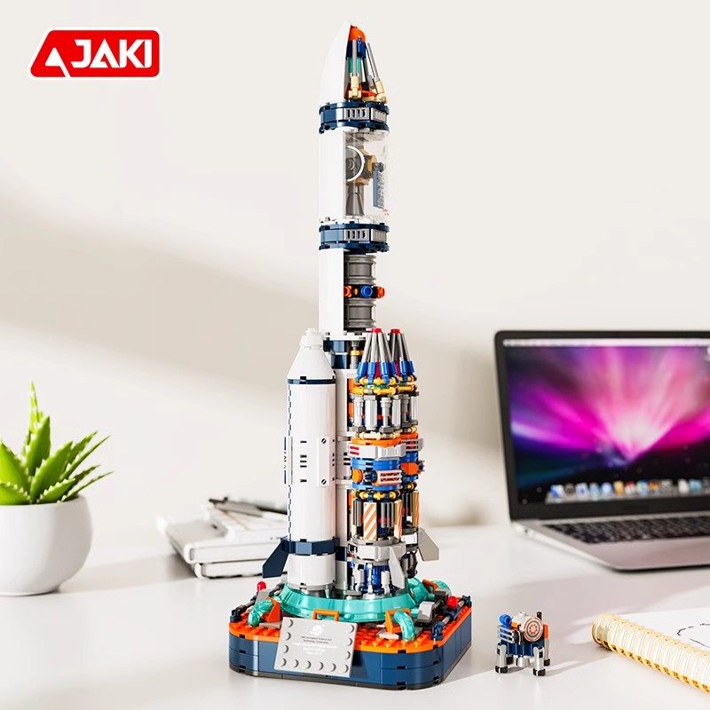 JAKI佳奇积木国产破晓五号火箭玩具中国航天模型男孩益智生日礼物,玩具/童车/益智/积木/模型,普通塑料积木,淘宝优惠券,粉丝福利购,淘宝优惠卷