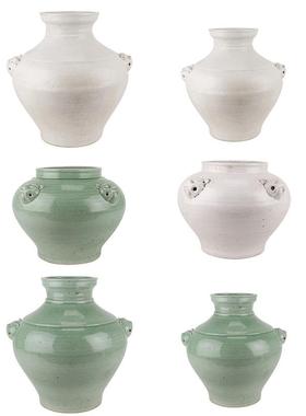 景德镇开片裂纹釉狮子头耳