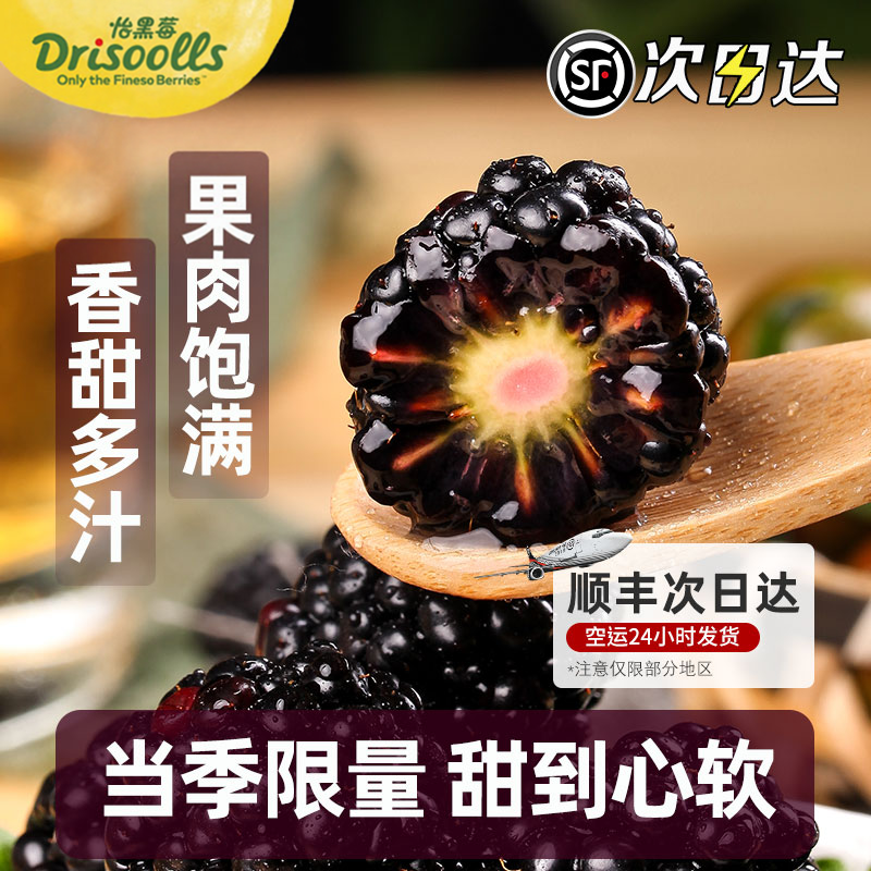 【顺丰航空】云南黑莓鲜果水果 黑树莓新鲜水果宝妈孕妇怡颗浆果