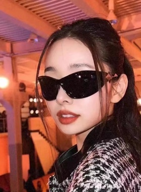 千禧风未来科技感墨镜废土朋克Y2K星芒太阳墨镜凹造型时髦男女潮