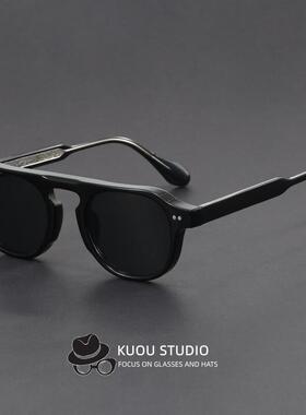 TR太阳镜偏光复古男潮个性女大框渐变色镜片清新配色防紫外线开车