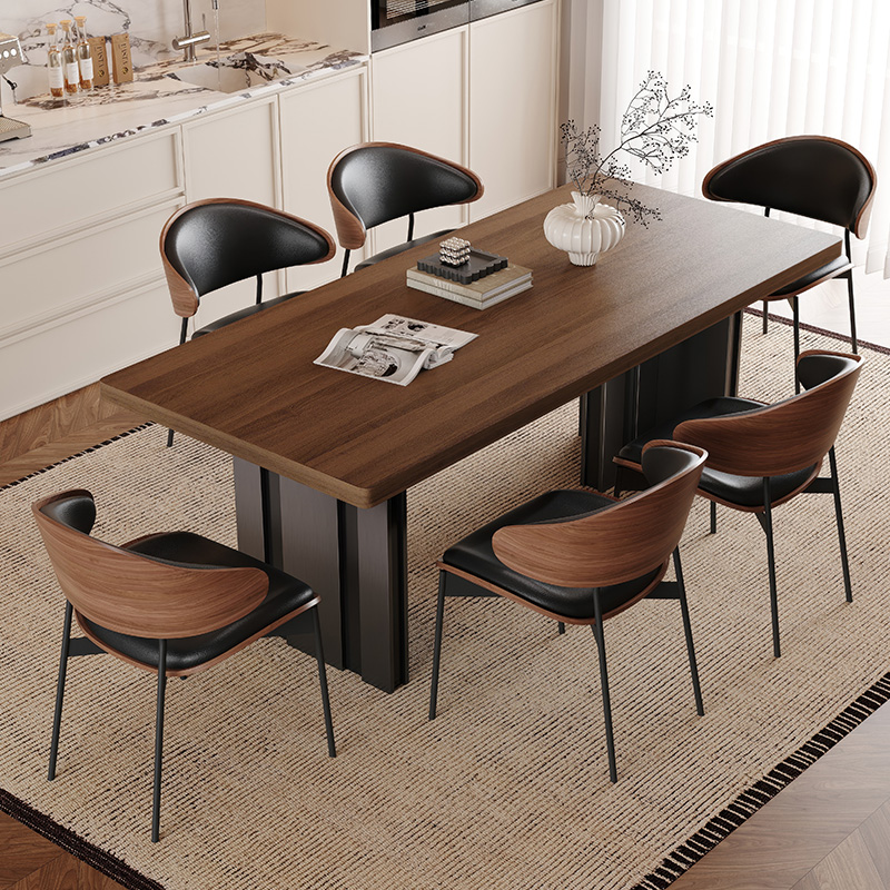 岩板餐桌椅组合小户型家用2025