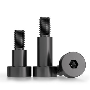 金超黑色304材质内六角塞打螺丝轴肩等高限位螺栓螺钉M2M5M6M8M10