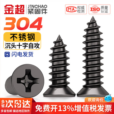 【企业采购】黑色304沉头自攻钉