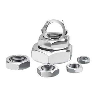 304不锈钢六角薄螺母316扁螺帽薄型螺丝帽M3M4M5M6M8M10M12M16M20