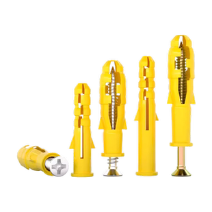 国标小黄鱼塑料膨胀管膨胀螺丝大全胶塞螺栓6/8/10/12mm自攻套装