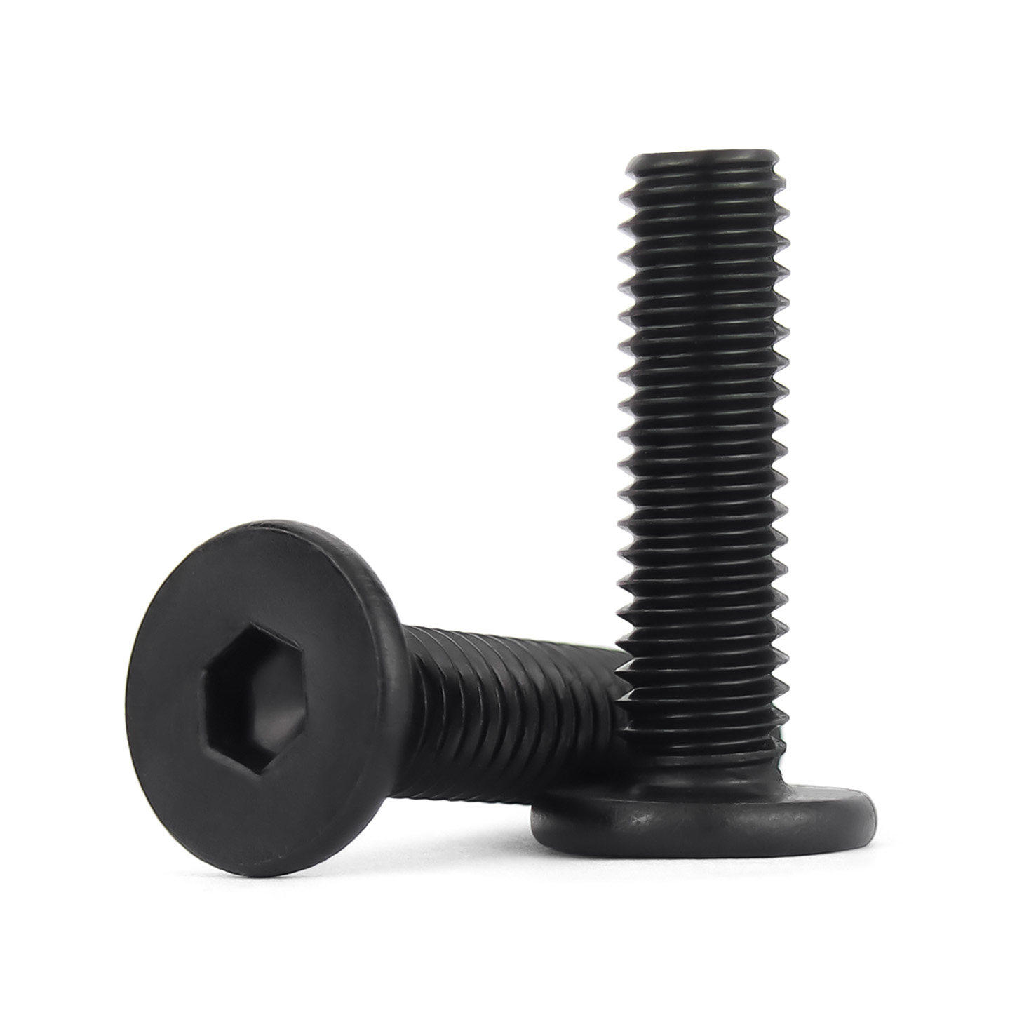 金超黑色304不锈钢CM大平头超薄头扁平头内六角螺丝钉M2M3M4M5M6