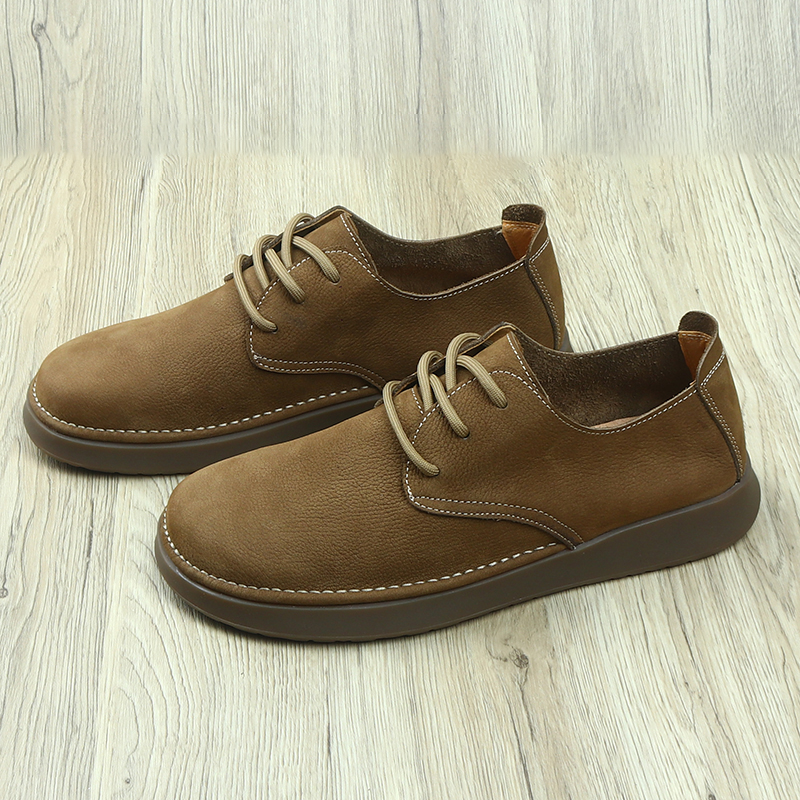 真皮透气软皮软底豆豆鞋乐福鞋