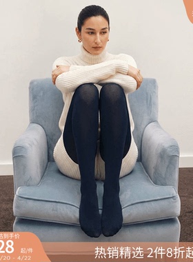 CALZEDONIA卡泽意袜秋冬光腿神器勃艮第红一体加绒连裤丝袜MIC030